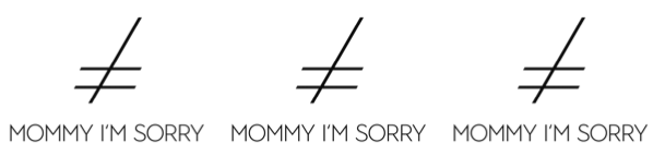 mommy i'm sorry logo